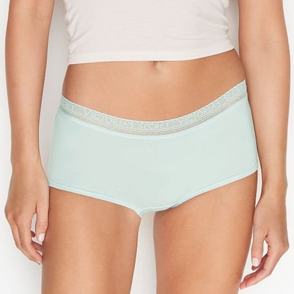 VS XXL Cotton Boyshorts Aqua Crystal NWT - Picture 12 of 15